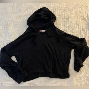 Free People FP Beach XL black knit hoodie